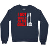 got skills on the grills apron Crewneck Sweatshirt