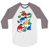 dinosaurs 3/4 Sleeve Shirt