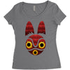 Mononoke Mask Women's Triblend Scoop T-shirt