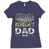 proud army dad 5 Ladies Fitted T-Shirt