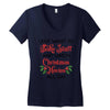 i just want to bake stuff and watch christmas movies all day Women's V-Neck T-Shirt