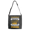 Sit In Church And Think About Fishing Adjustable Strap Totes