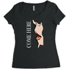come here Women's Triblend Scoop T-shirt
