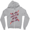 rad white and blue Zipper Hoodie
