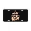 Never Give Up Uterine Cancer Awareness License Plate
