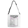 January Girl Facts Capricorn Adjustable Strap Totes