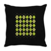 reduce, reuse, reargyle Throw Pillow
