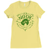 nook neighbor's club Ladies Fitted T-Shirt