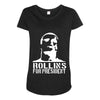 rollins for president  funny  comic henry rollins punk rock tv p Maternity Scoop Neck T-shirt