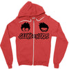 geeks vs nerds Zipper Hoodie