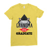 [granma name]proud grandma graduate 2018 Ladies Fitted T-Shirt