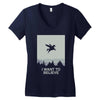 i want to believe 2 Women's V-Neck T-Shirt