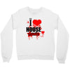 i love house music t shirt men logo3 new t shirt clothing design men Crewneck Sweatshirt