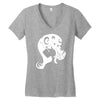 typographic Women's V-Neck T-Shirt