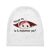 September Peeking Out Baby Girl Baby Beanies