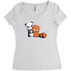 panda hug Women's Triblend Scoop T-shirt