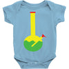 rasta bong water pipe slide insert stem filtered Baby Onesie