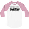 vegetarian ask yourself why not vegan food foodie tofu geek tee shirt 3/4 Sleeve Shirt