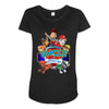 paw patrol birthday boy uncle Maternity Scoop Neck T-shirt