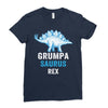 grumpa saurus rex Ladies Fitted T-Shirt