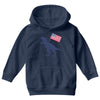 Patriotic T-Rex Youth Hoodie