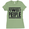 power to the people Ladies Fitted T-Shirt