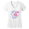 chicken permission1 Women's V-Neck T-Shirt
