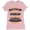 Super Cool Grandson Of A Freaking Awesome Grandma Ladies Fitted T-Shirt