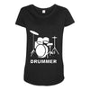 drummer drum kit indie rock music Maternity Scoop Neck T-shirt
