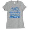 stop waiting Ladies Fitted T-Shirt