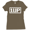 1 up funny video game Ladies Fitted T-Shirt