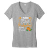fall i teach the cutest pumpkins Women's V-Neck T-Shirt