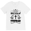 I Am One Blessed Stepdad V-Neck Tee