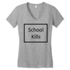 school kills Women's V-Neck T-Shirt