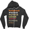 fall helvetica Zipper Hoodie