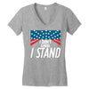 I Don't Kneel Women's V-Neck T-Shirt