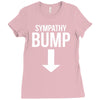 sympathy bump novelty beer belly Ladies Fitted T-Shirt