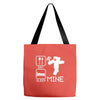 eat sleep mine funny Tote Bags