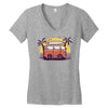 Sunset Van Women's V-Neck T-Shirt