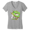 funny snake Women's V-Neck T-Shirt