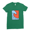 Wave Ladies Fitted T-Shirt