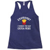 exercise vs extra fries Racerback Tank