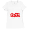 the floor is lava Ladies Fitted T-Shirt