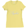 stylist rhinestone Ladies Fitted T-Shirt