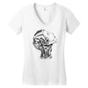 robot girl machine Women's V-Neck T-Shirt
