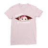 December Peeking Out Baby Girl in Spanish Ladies Fitted T-Shirt