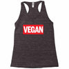 marvel logo parody vegan Racerback Tank