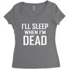 i sleep when im dead Women's Triblend Scoop T-shirt