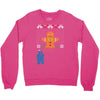 cookie monster gingerbread man ugly christmas sweater Crewneck Sweatshirt
