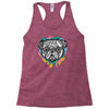 pug face Racerback Tank